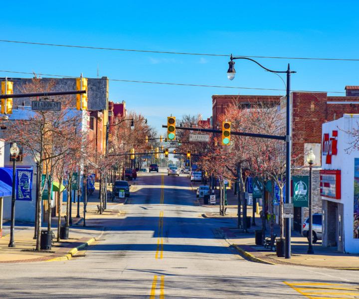 Main Street in Downtown Gaffney South Carolina SC