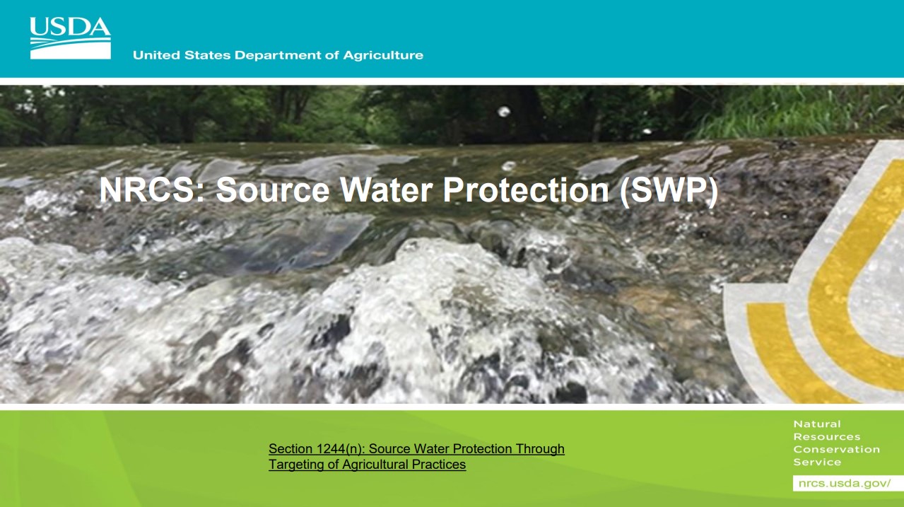 Source Water Protection for Safe Drinking and Recreation: State Partnerships and Funding Opportunities with USDA