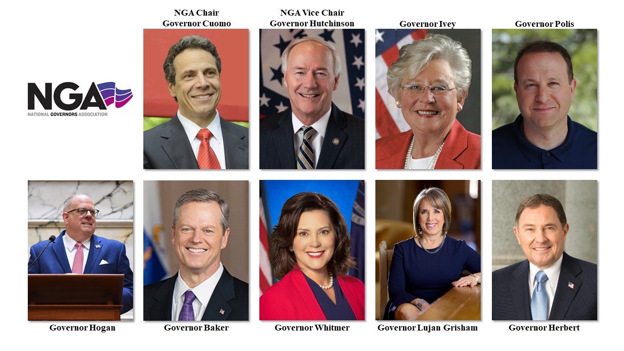 National Governors Association Announces New Gubernatorial Leadership