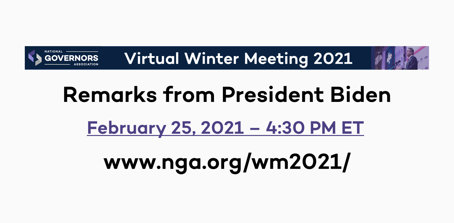 Virtual Winter Meeting 2021 National Governors Association