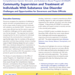 Improving Outcomes for Individuals with Opioid Use Disorder on Community Supervision