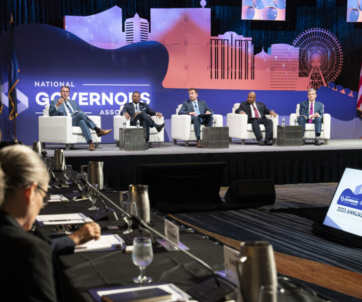 July 12, 2023 - Atlantic City, New Jersey, USA: National Governors Association Annual Meeting in Atlantic City, featuring Gov. Phil Murphy and Gov. Spencer Cox.  Photo by Ian Wagreich / © Ian Wagreich Photography