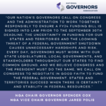 Governors Urge Congress to pass appropriations for fiscal year 2024