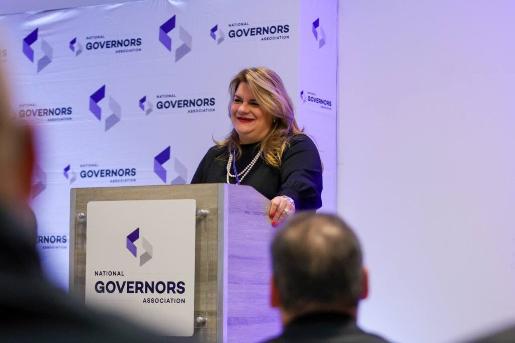 Governor Jenniffer González-Colón addresses attendees.