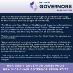 NGA Issues Statement on Political Shootings in Minnesota