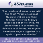 Governors Issue Statement on Shooting of National Guard Members