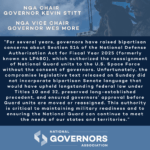 NGA Sends Letter to Congress on National Guard Authority