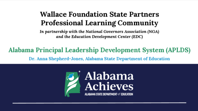 A Look at the Alabama Principal Leadership Development System