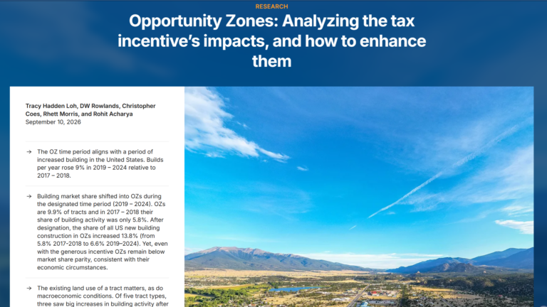 Building Better Opportunity Zones: What Governors Learned From Round One