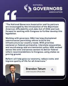 NGA Statement on Permitting Reform